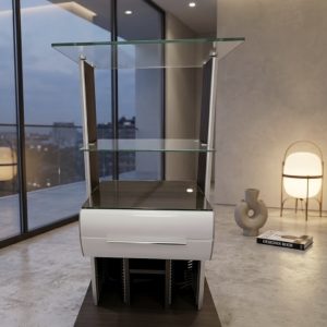 MUEBLE AUXILIAR DE CRISTAL