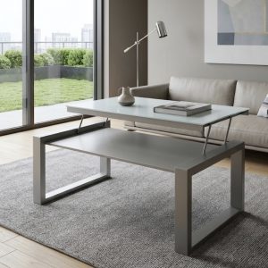 MESA DE METAL BAJA ABATIBLE