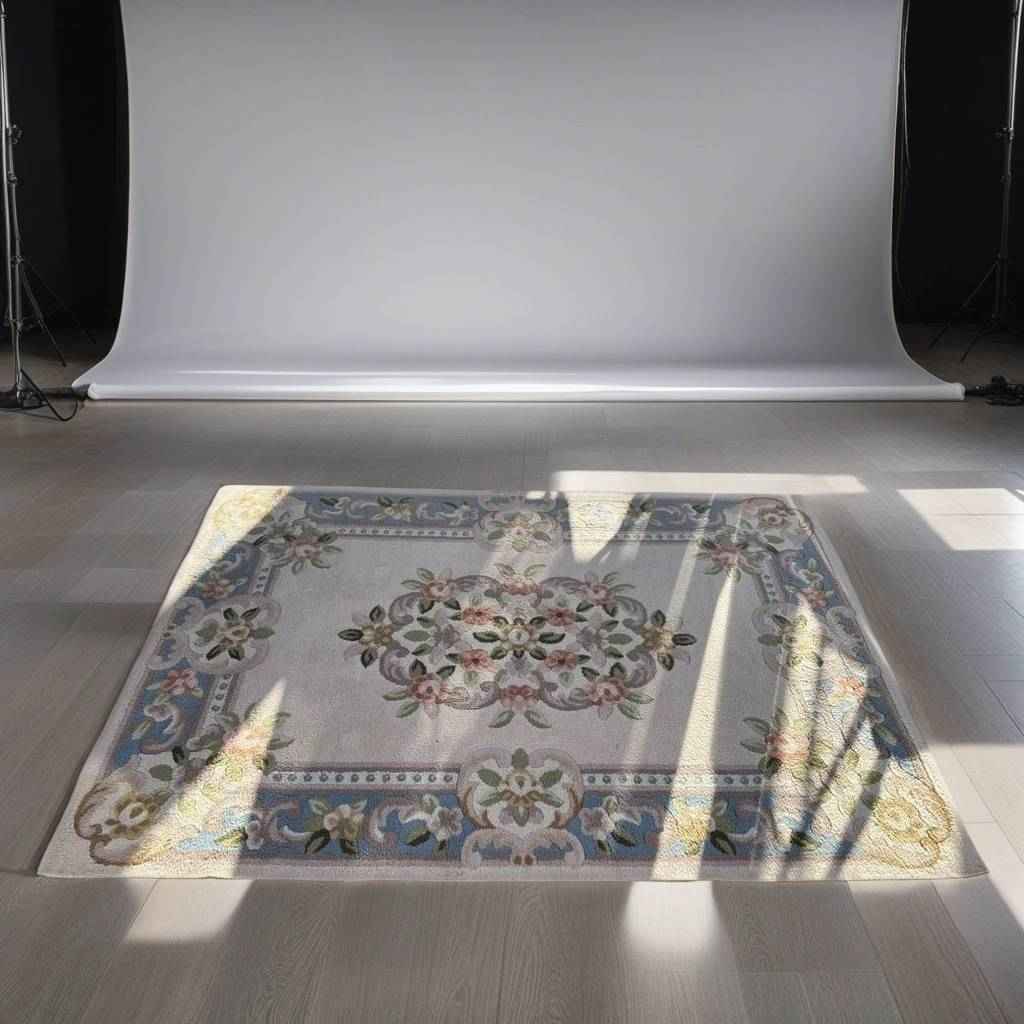 ALFOMBRA MODERNA A FLORES