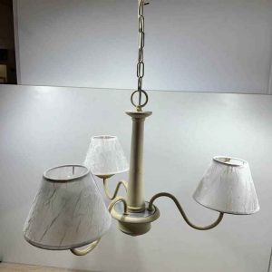 LÁMPARA DE TECHO METAL CREMA