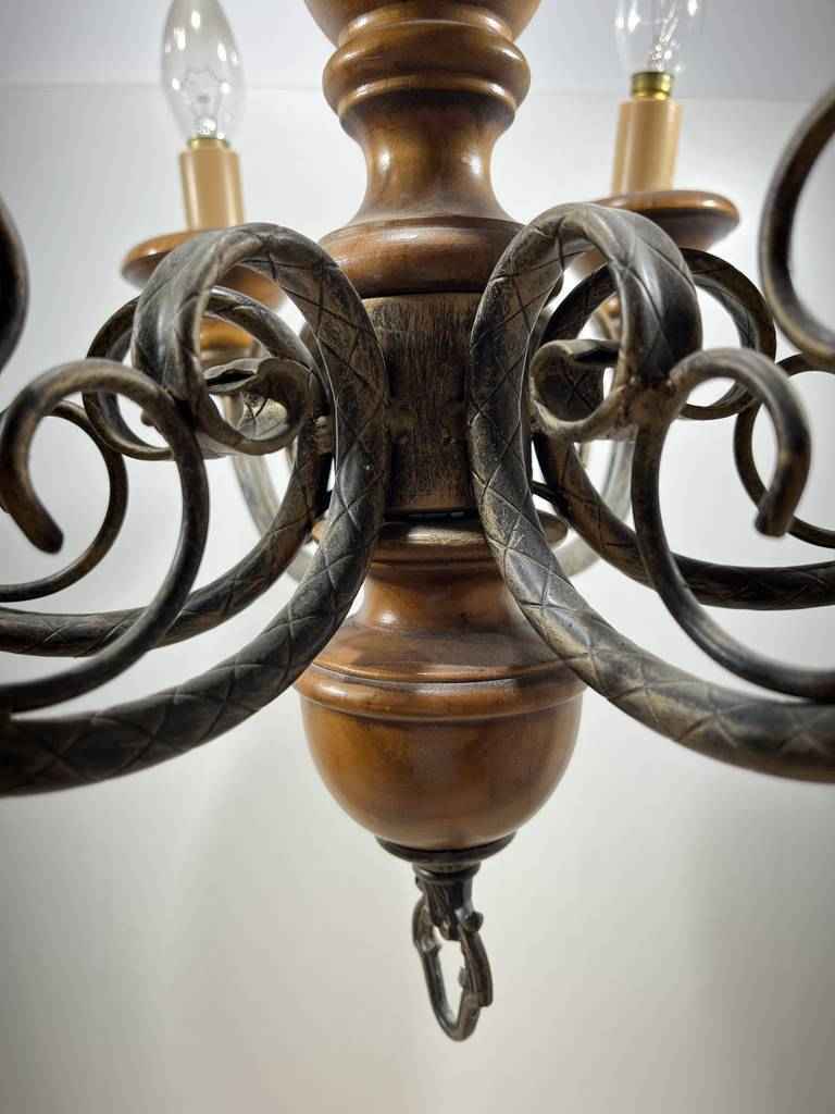 LÁMPARA DE TECHO DE MADERA - Imagen 5