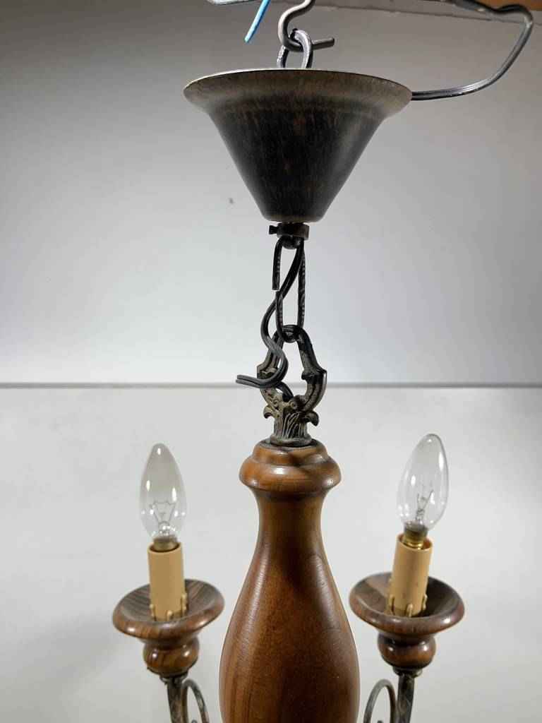 LÁMPARA DE TECHO DE MADERA - Imagen 4