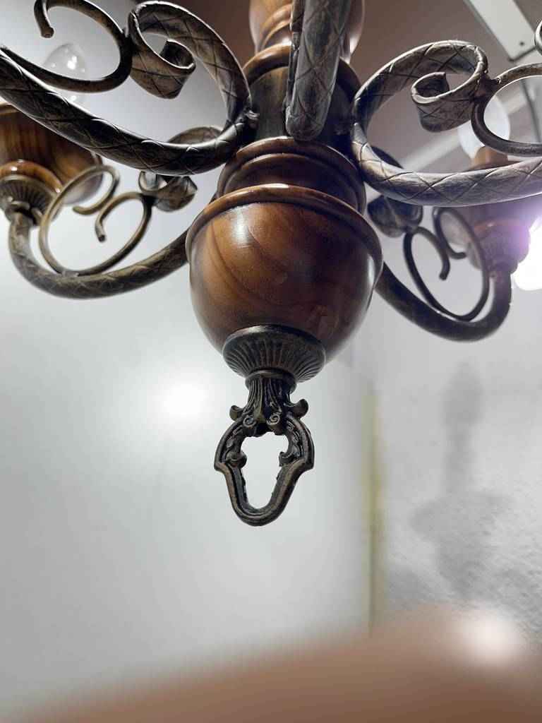 LÁMPARA DE TECHO DE MADERA - Imagen 3