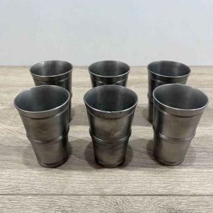 6 VASOS DE ESTAÑO
