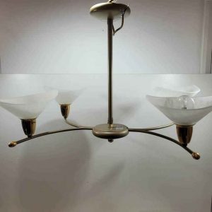 LÁMPARA DE TECHO DORADA