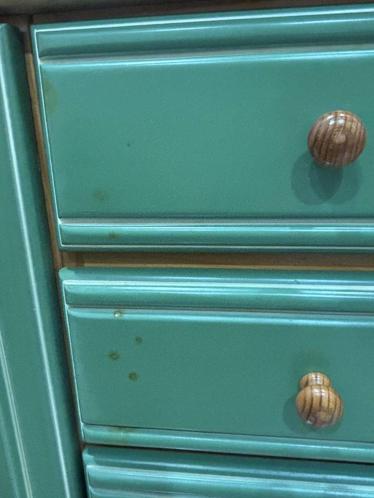 APARADOR DE SALON RUSTICO DE COLOR VERDE - Imagen 4