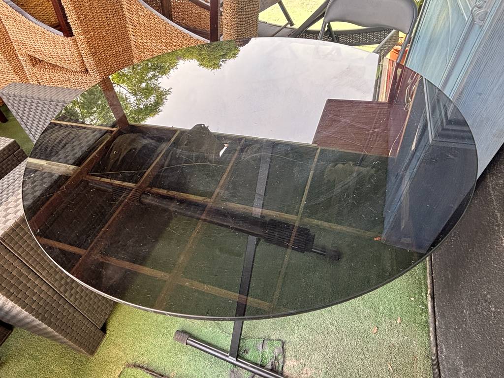 MESA CRISTAL PLEGABLE TERRAZA/JARDÍN - Imagen 2