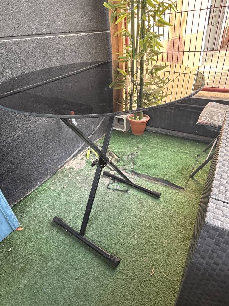 MESA CRISTAL PLEGABLE TERRAZA/JARDÍN - Imagen 4