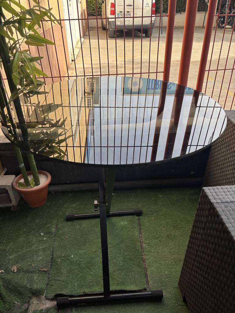 MESA CRISTAL PLEGABLE TERRAZA/JARDÍN - Imagen 7