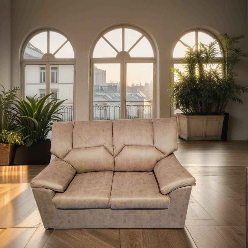 SOFÁ DE 2 PLAZAS MARRÓN - NUEVO