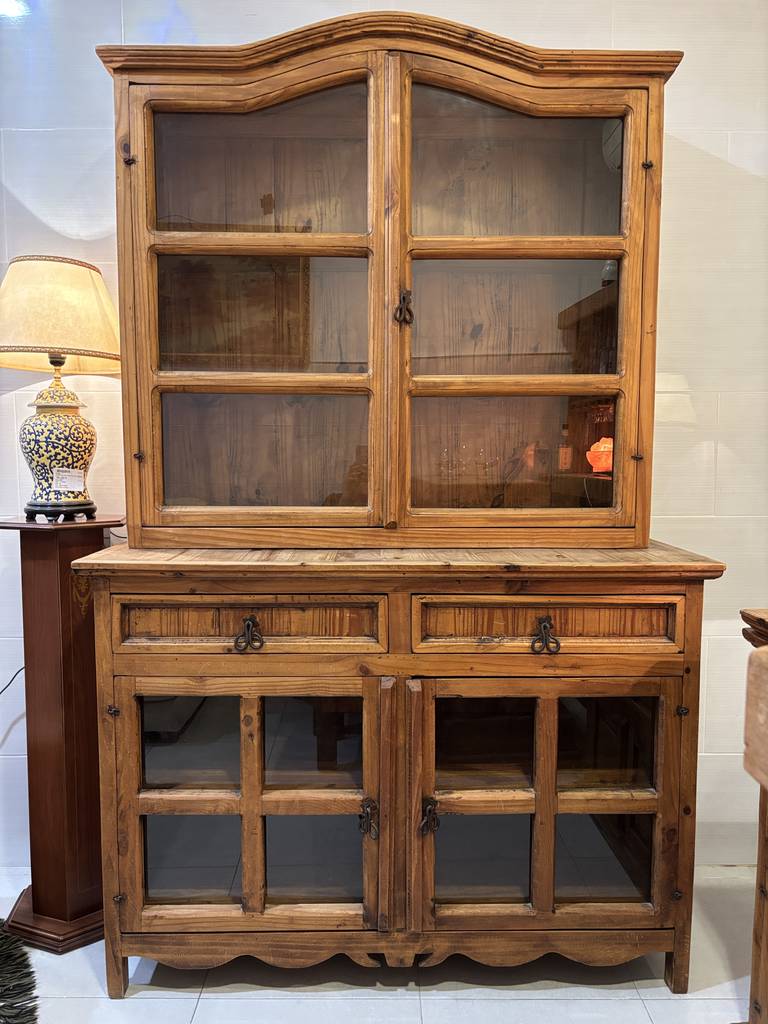 ALACENA O VITRINA RUSTICA MEXICANA - Imagen 2