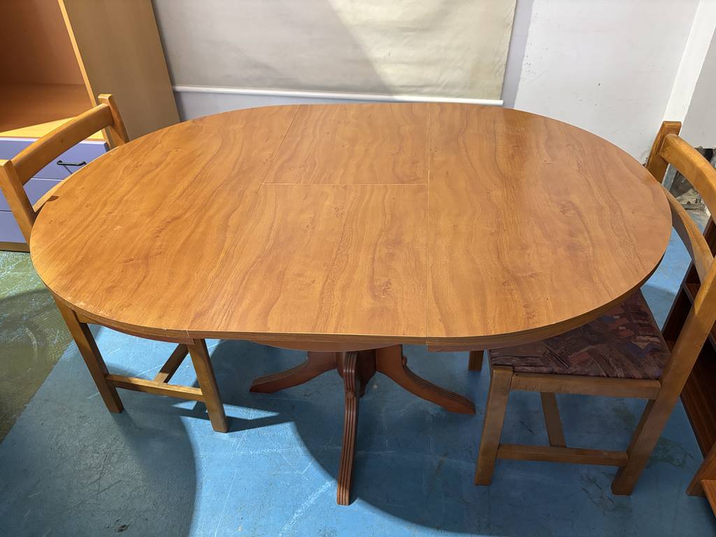 MESA DE COMEDOR EXTENSIBLE CON 3 SILLAS - Imagen 3