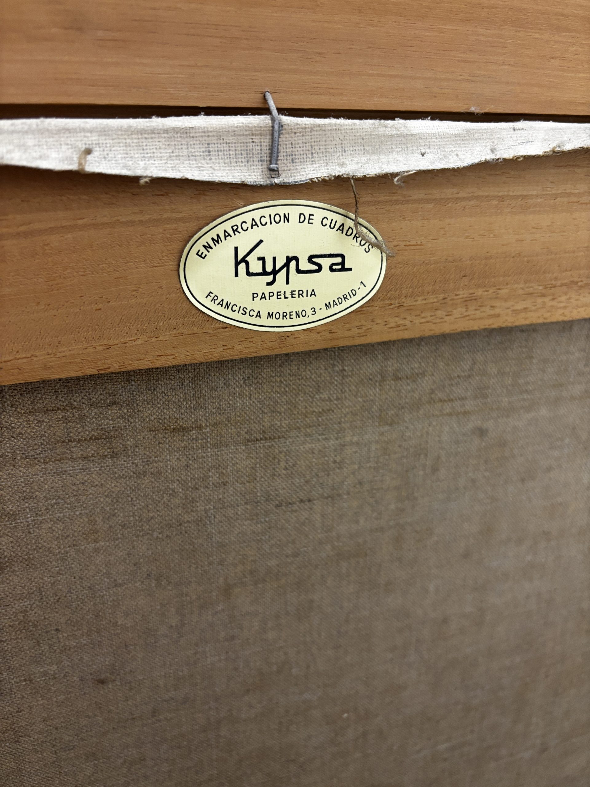 CUADRO PAISAJE DE ALDEA EN OLEO - Imagen 6