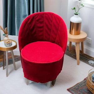 BUTACA TERCIOPELO ROJO