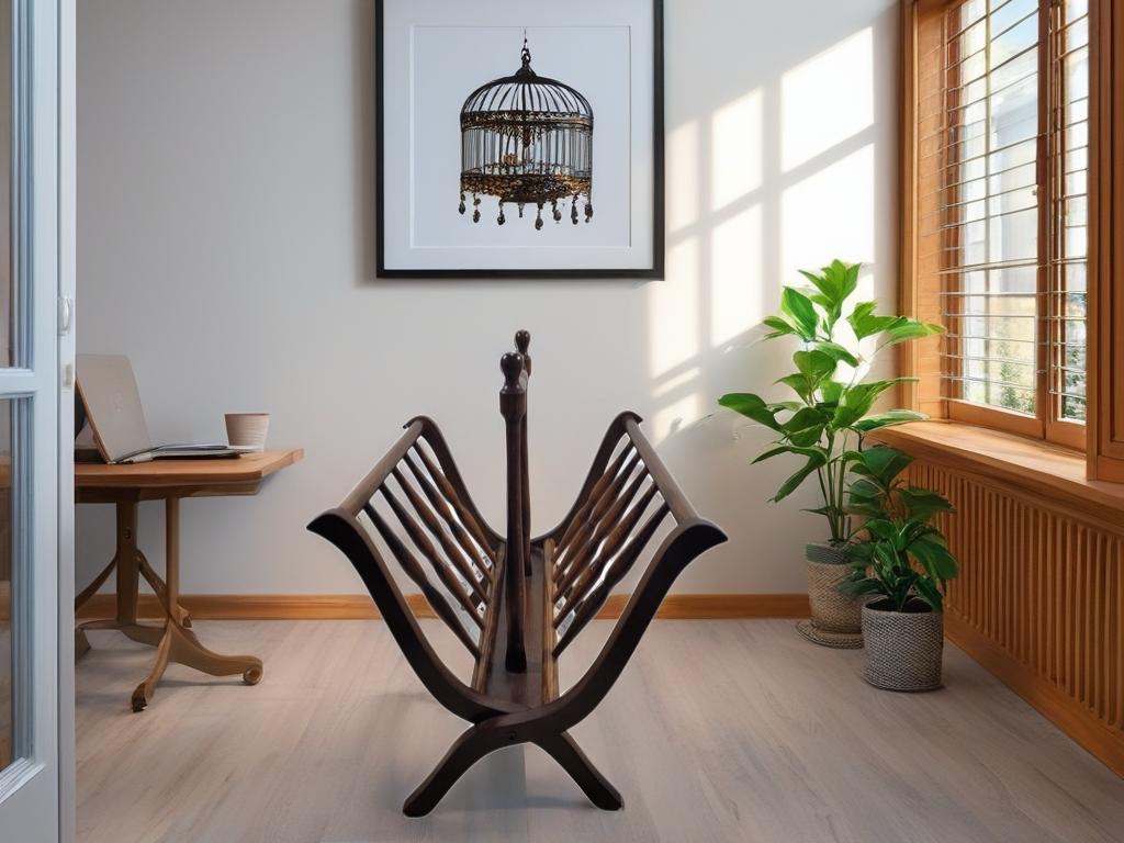 REVISTERO DE MADERA VINTAGE