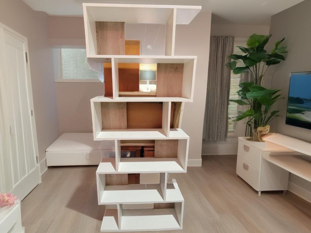 ESTANTERÍA ASIMÉTRICA MODERNA