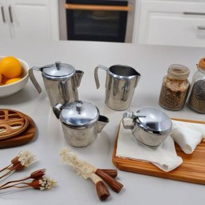 JUEGO DE TÉ EN ACERO INOXIDABLE