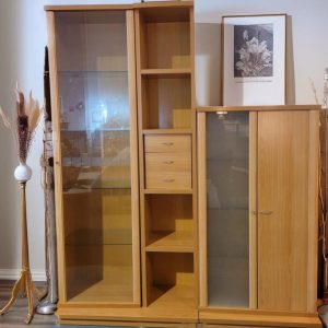 MUEBLE DE SALON CON VITRINA