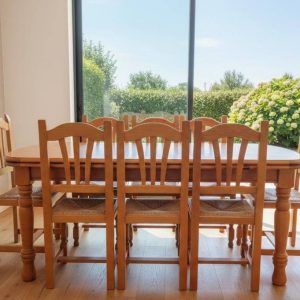 MESA DE COMEDOR EXTENSIBLE 8 PUESTOS