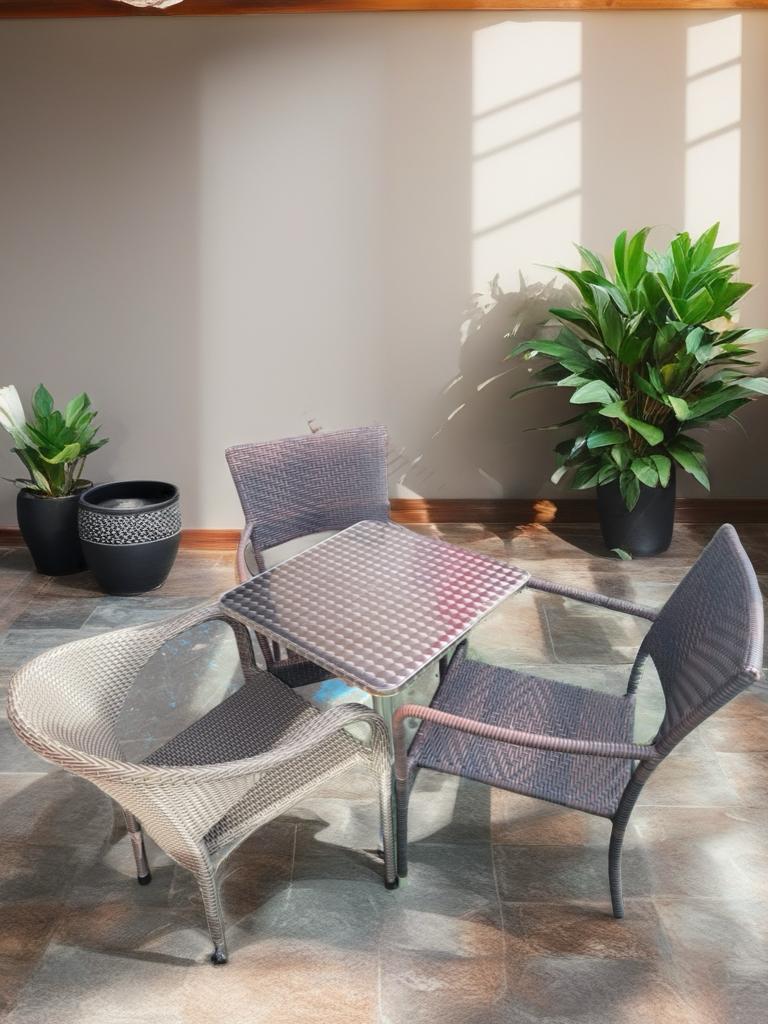 JUEGO DE MESA CON 3 SILLAS