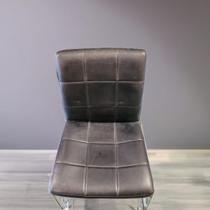 SILLA DE OFICINA POLIPIEL NEGRA