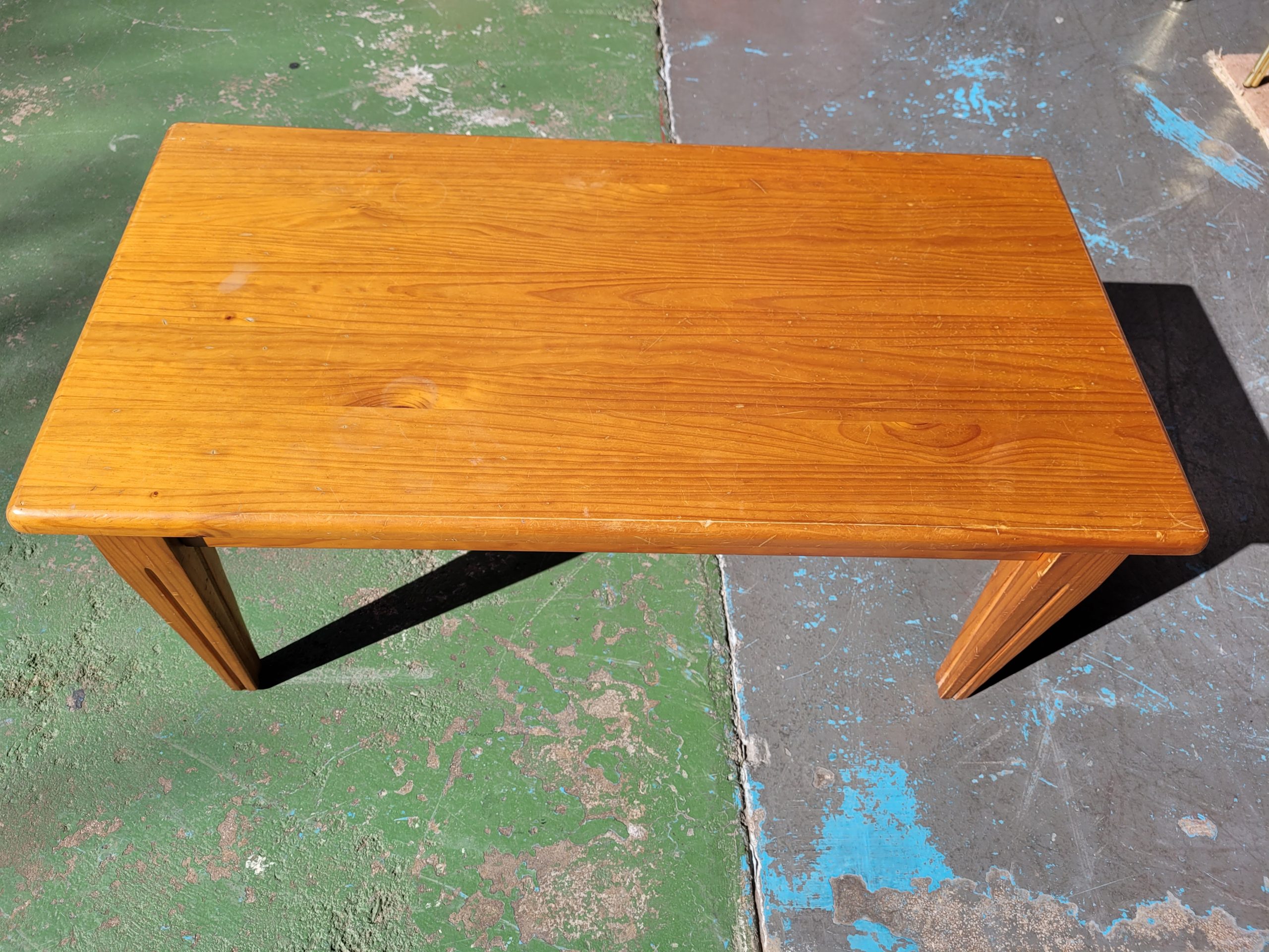 MESA DE CENTRO/AUXILIAR DE PINO - Imagen 3