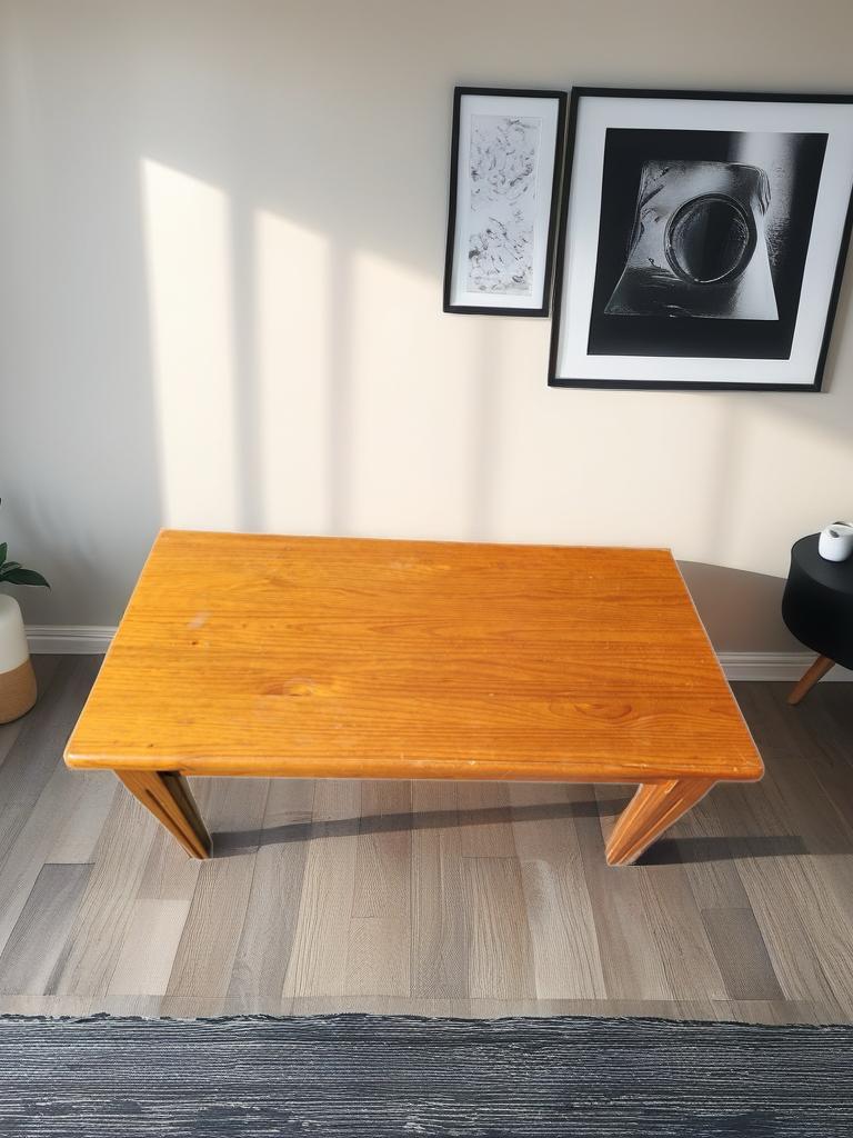 MESA DE CENTRO/AUXILIAR DE PINO