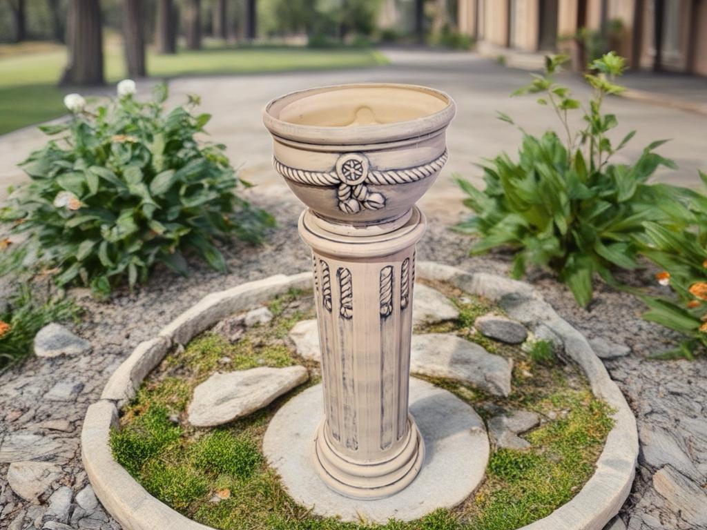 COLUMNA/MACETERO DE CERÁMICA