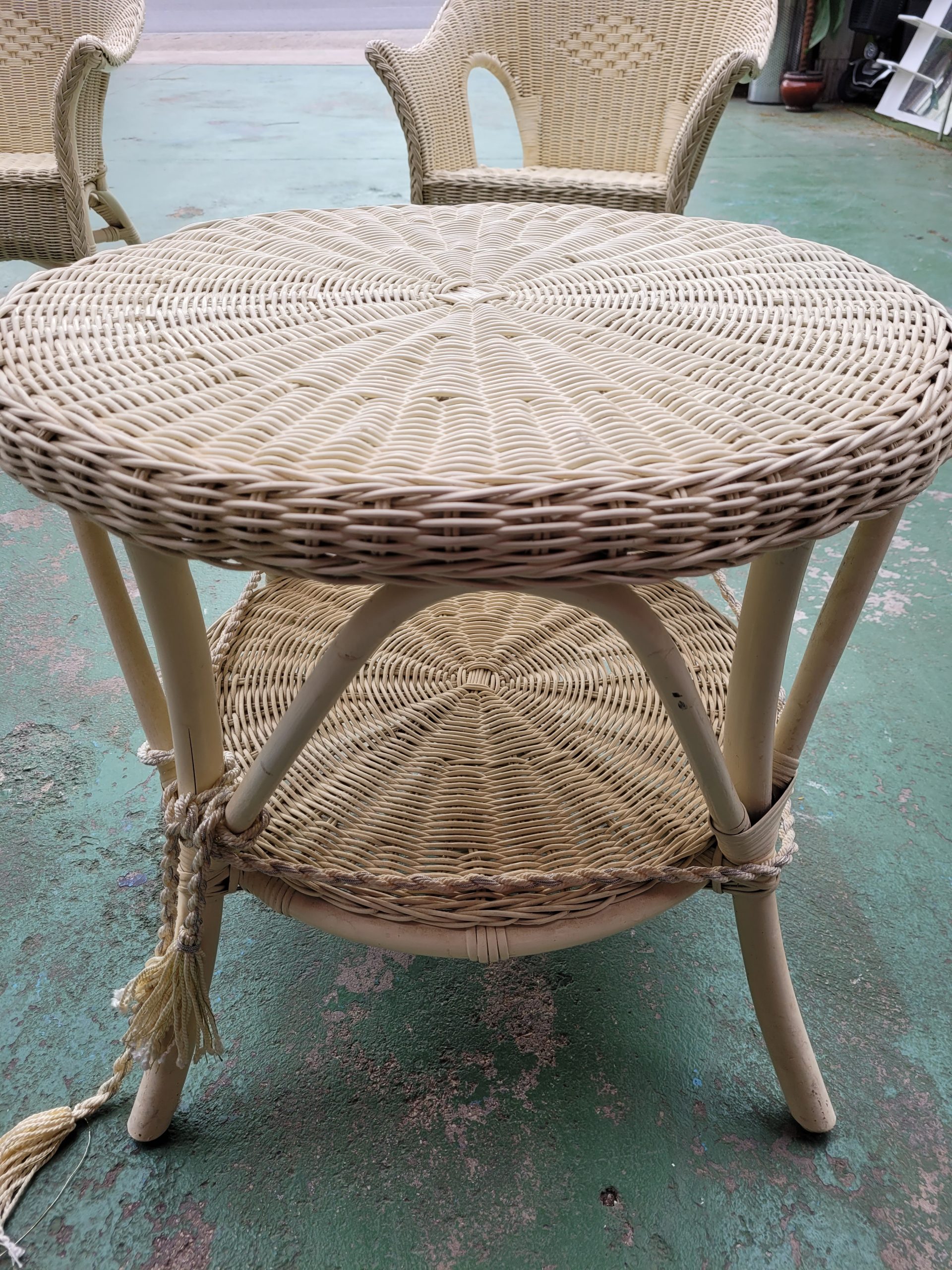 CONJUNTO DE MUEBLES MIMBRE Y RATTAN - Imagen 7