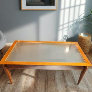 MESA DE CENTRO DE CRISTAL