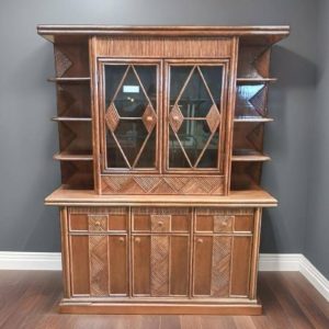 VITRINA/LIBRERIA CLASICA ARTESANAL