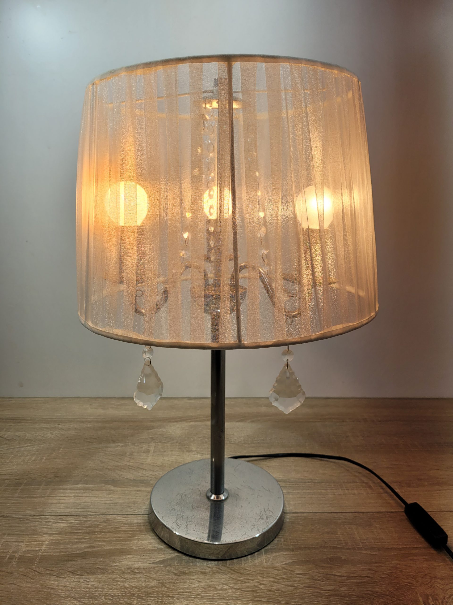 LÁMPARA CON CADENAS DE CRISTAL - Imagen 5