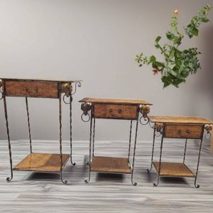 MESAS NIDO CON APLIQUE ELEFANTE