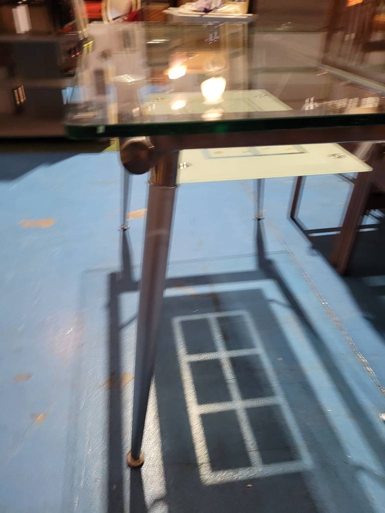 MESA DE COMEDOR CRISTAL Y FORJA - Imagen 4