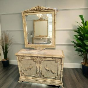 APARADOR CON ESPEJO ESTILO Chinoiserie