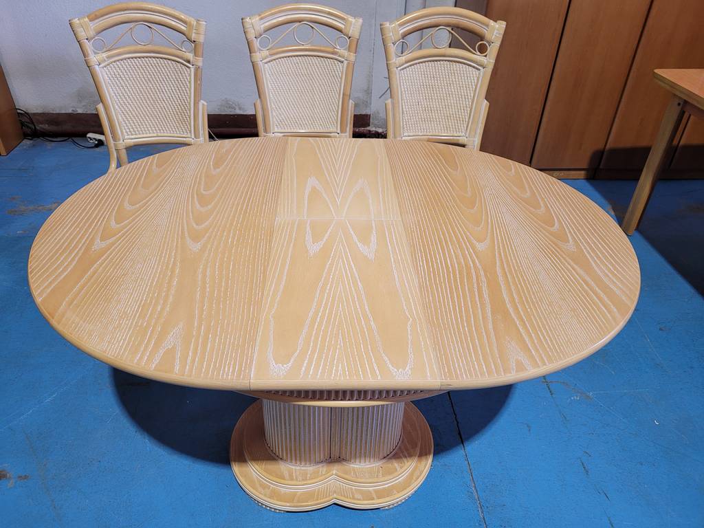 COMEDOR CON 3 SILLAS / MESA Y RATÁN - Imagen 5