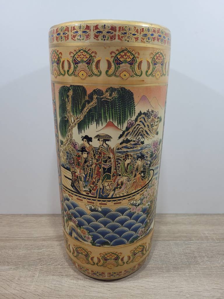 PARAGUERO DE PORCELANA ESTILO “Satsuma” - Imagen 2