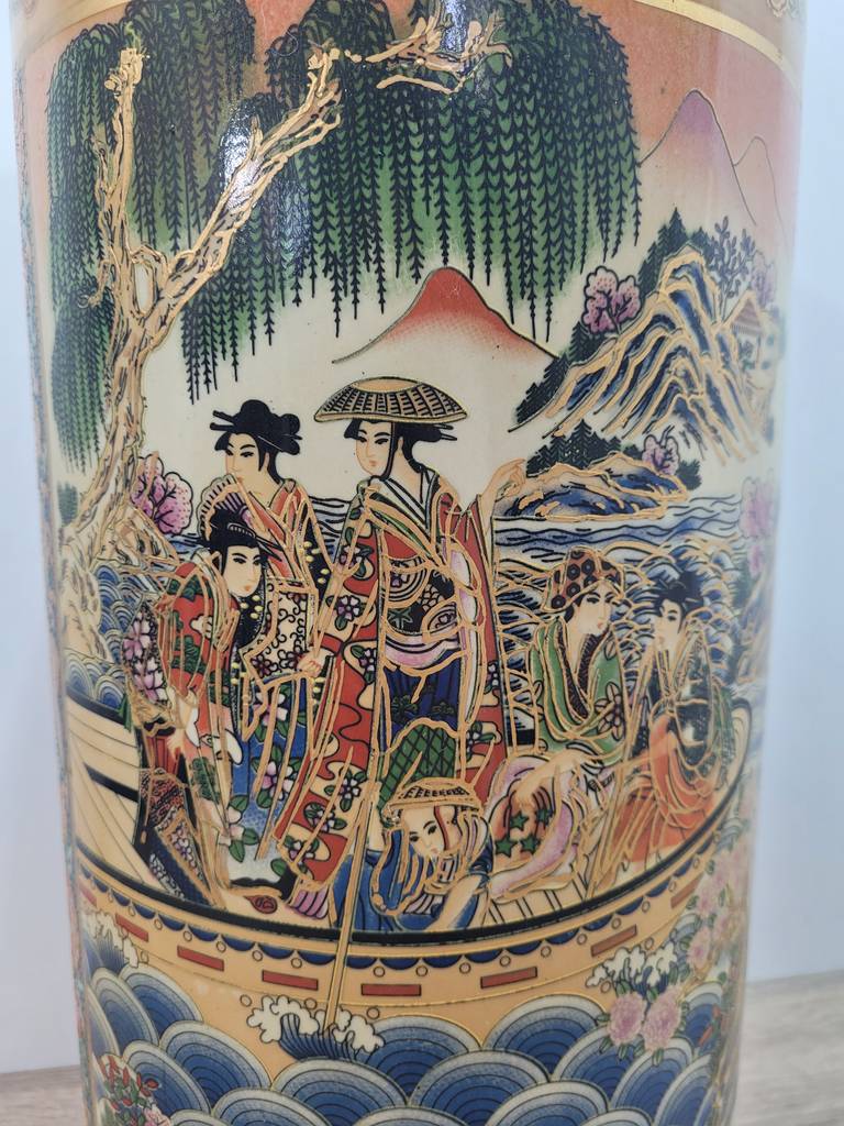 PARAGUERO DE PORCELANA ESTILO “Satsuma” - Imagen 4