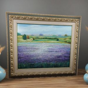 PINTURA AL ÓLEO/ CAMPOS DE LAVANDA