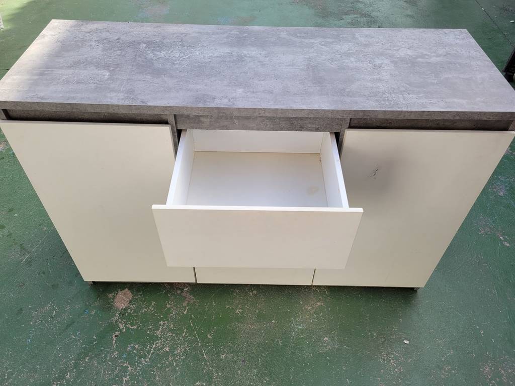 APARADOR MODERNO / BLANCO Y GRIS - Imagen 3