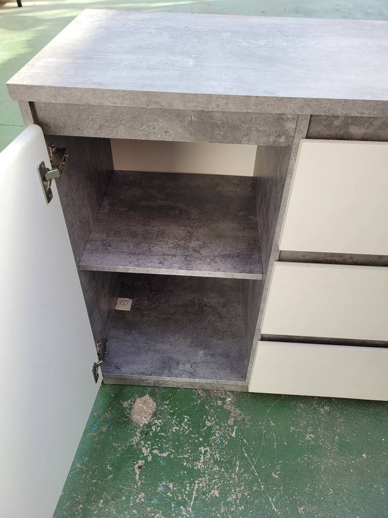 APARADOR MODERNO / BLANCO Y GRIS - Imagen 4