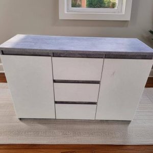 APARADOR MODERNO / BLANCO Y GRIS