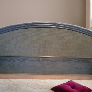 CABECERO / BAMBÚ Y MIMBRE AZUL