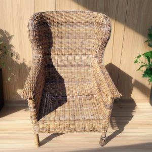 SILLÓN OREJERO / MIMBRE NATURAL