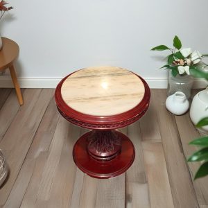 MESA AUXILIAR / MÁRMOL MADERA