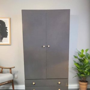 ARMARIO MADERA / 2 PUERTAS GRIS