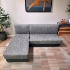 CHAISE LONGUE  / GRIS Y NEGRO