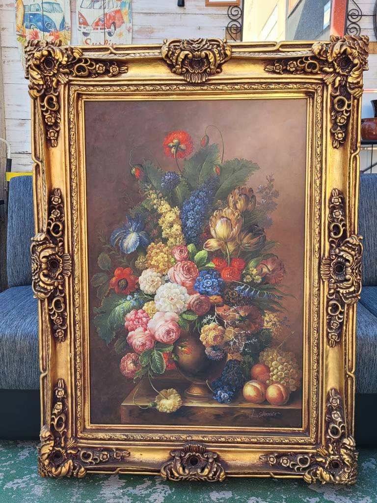PINTURA BODEGÓN FLORAL CLÁSICO - Imagen 2