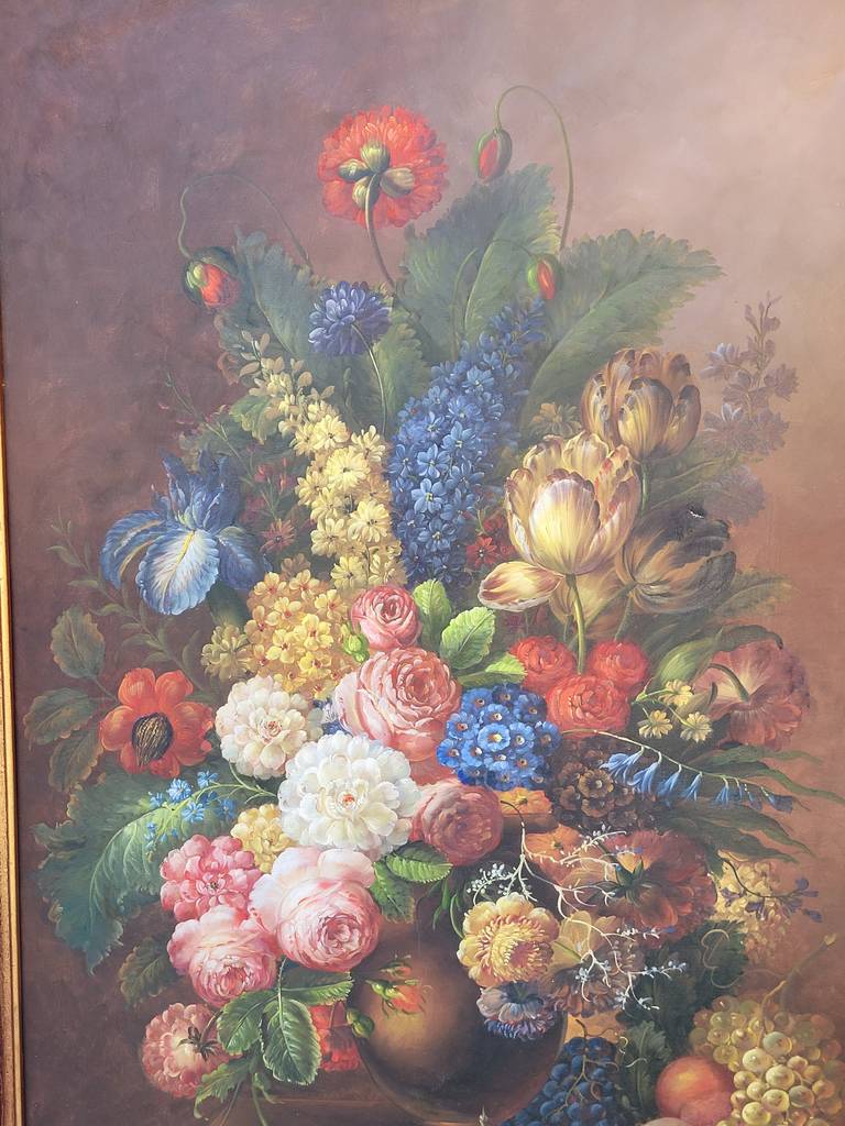 PINTURA BODEGÓN FLORAL CLÁSICO - Imagen 4