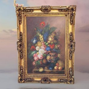 PINTURA BODEGÓN FLORAL CLÁSICO